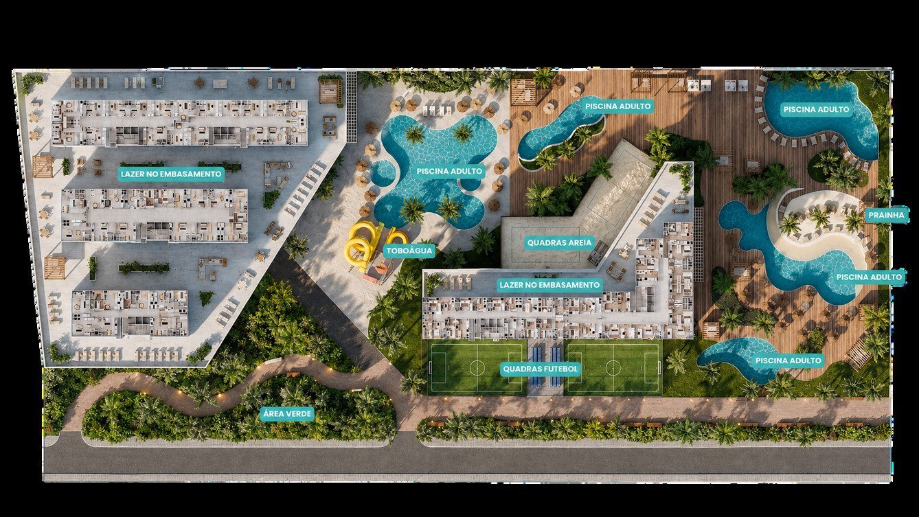 Implantação das três torres do Sun Place Home Club